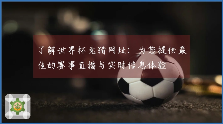 了解世界杯竞猜网址：为您提供最佳的赛事直播与实时信息体验